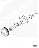 Подшипник муфты фентилятора Cummins ISBe Камаз 3910739 4942086